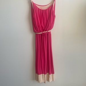 Gilli Bright Pink Two Tone Dress Size Small